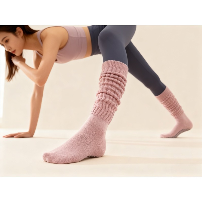 Yoga Fitness Youtube - Damskie bawełniane skarpety do pilatesu z