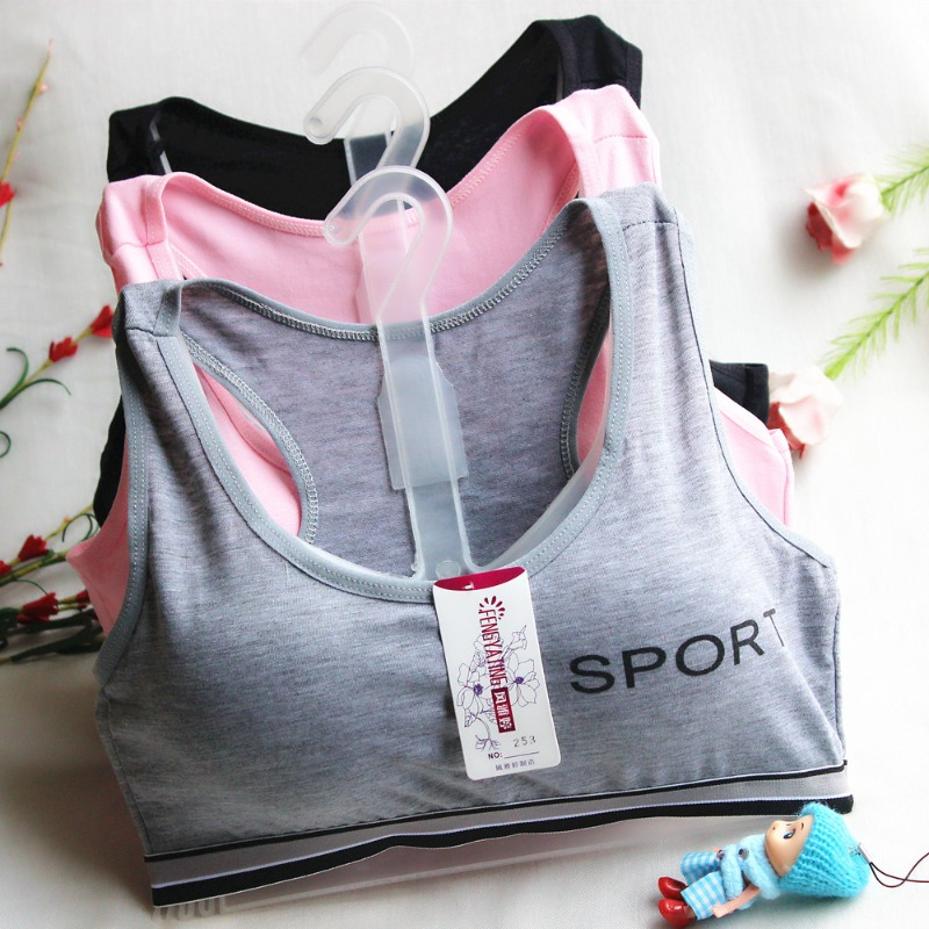 Yoga Fitness Girl - Biustonosz sportowy dla nastolatek, wygodny, bezszwowy,