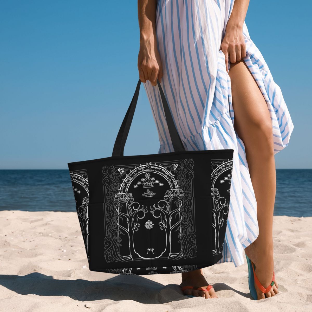 J-Yoga Fitness - Torba plażowa w stylu J.R.R. Tolkiena