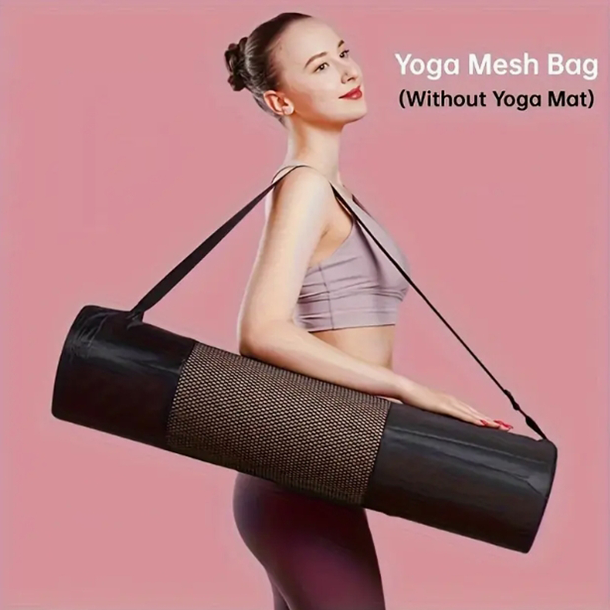 Yoga And Fitness Mat - Oddychająca siatkowa torba do przechowywania maty