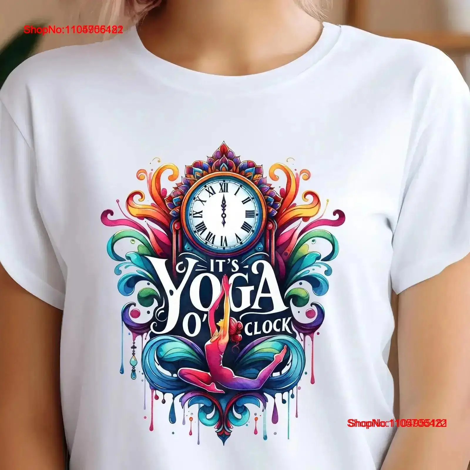 Yoga And Fitness Instructor - Koszulka do jogi It's O'Clock Meditation