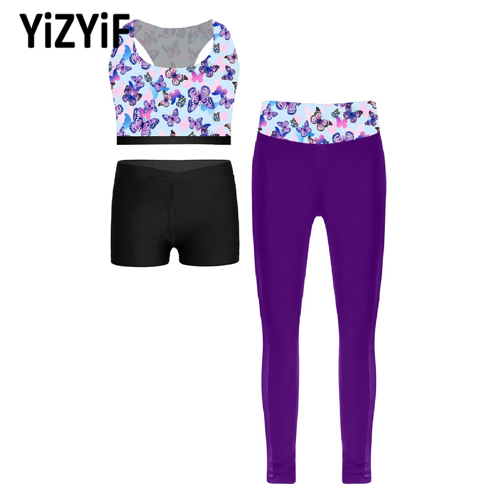 Yoga Fitness Girl - Trzyczęściowy strój sportowy dla dzieci Dresy