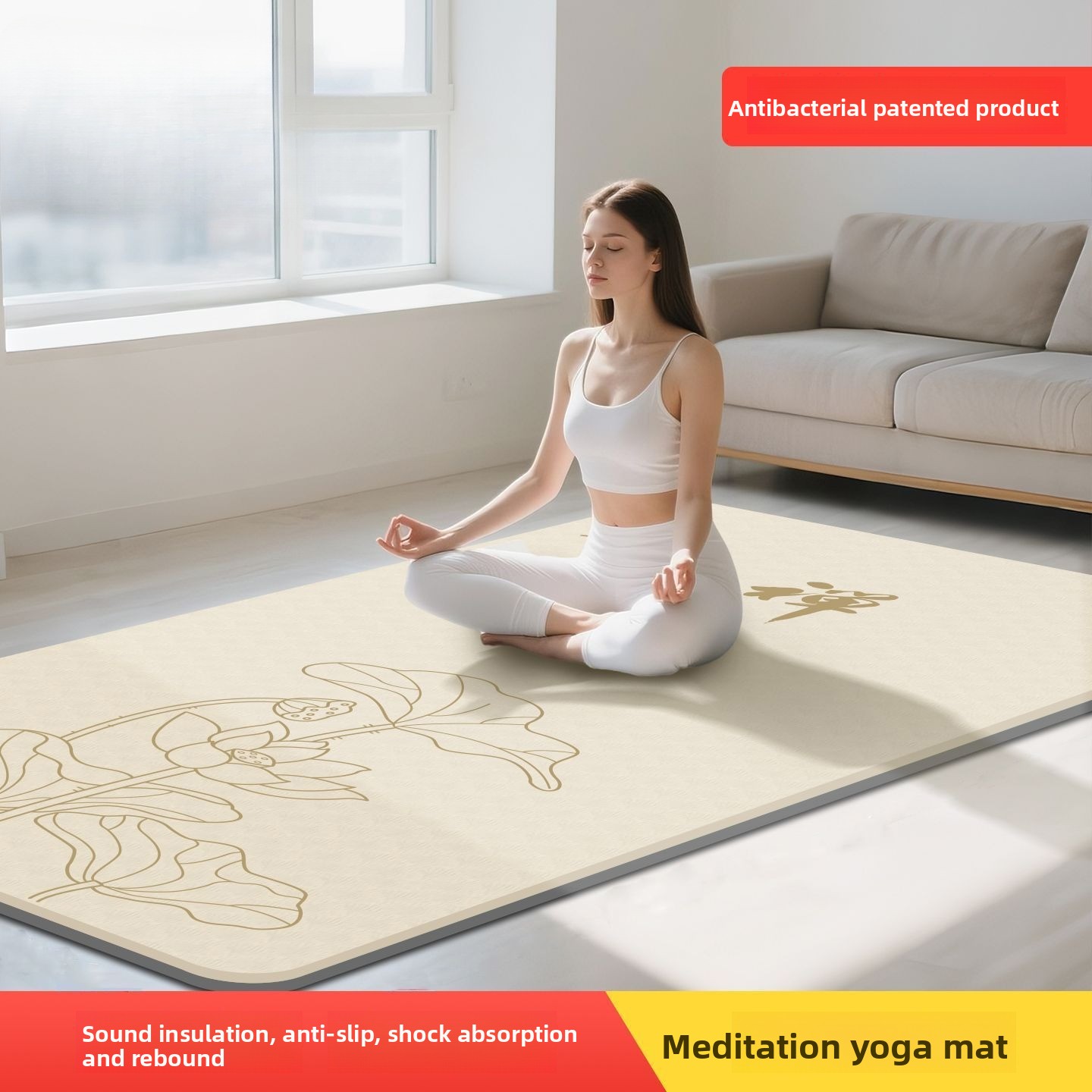 Yoga And Fitness Mat - Mata do jogi dla kobiet do