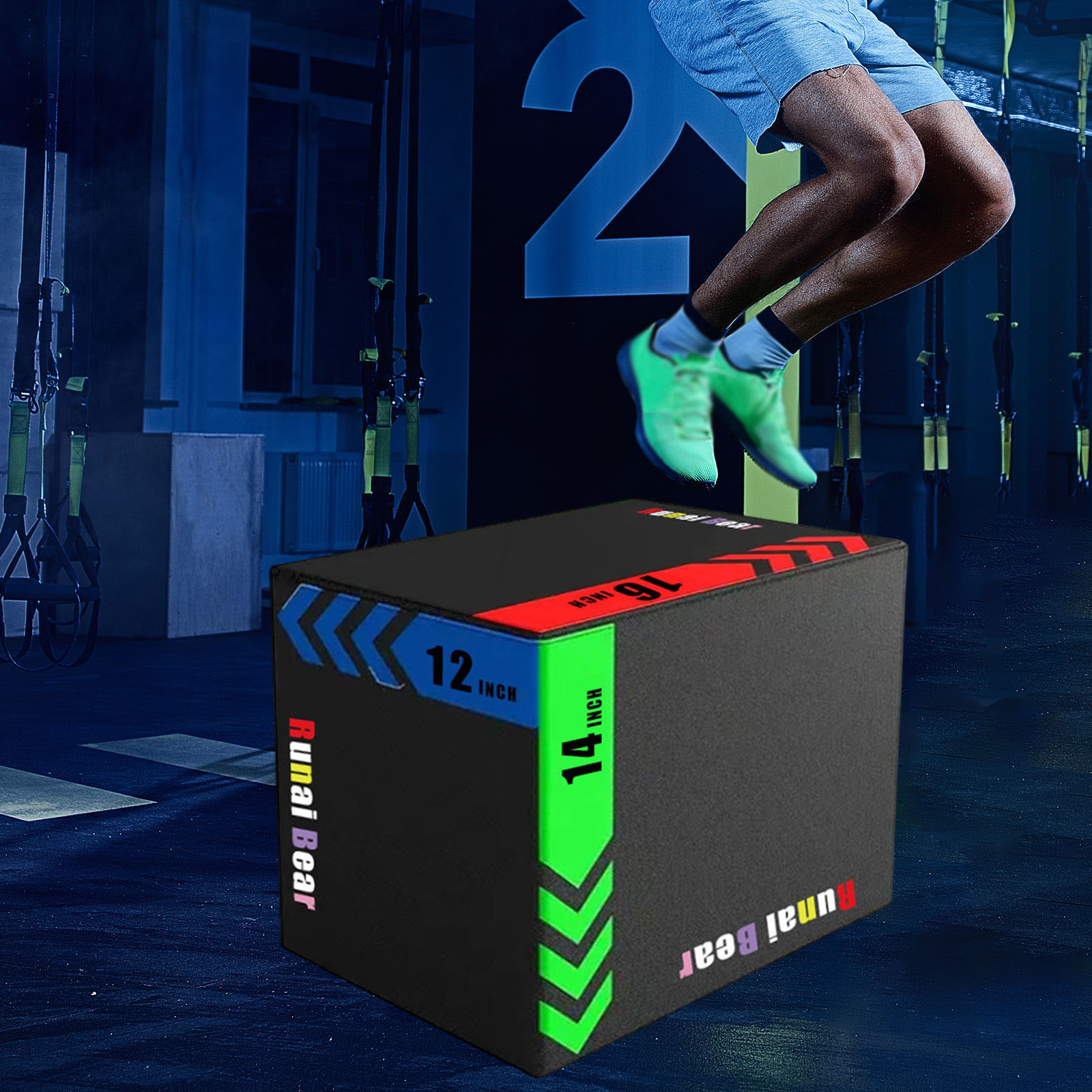 Plyo Jump Box - Przenośny box do ćwiczeń skokowych Plyo