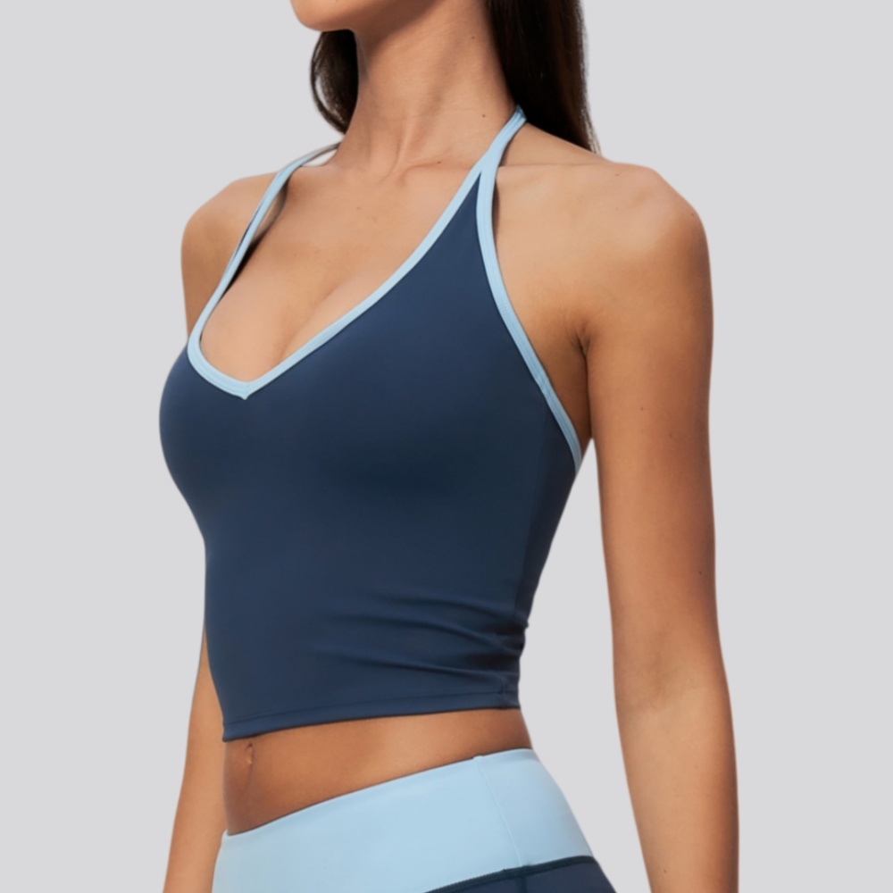 J-Yoga Fitness - Damski top do jogi z wkładką