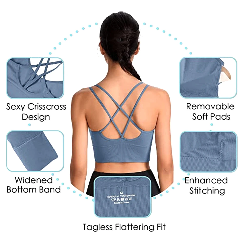 1PC Bawełniane biustonosze spo – Yoga Fitness Girl recenzja i cena
