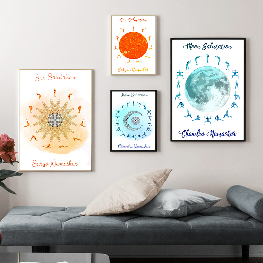 Yoga Pose Sun Moon Salutation  – Yoga Fitness Room recenzja i cena