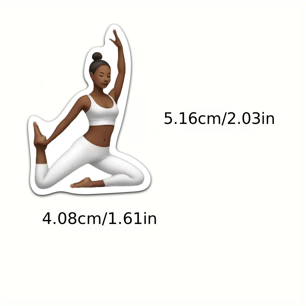 50/100 SZTUK Kreatywne naklejk – Yoga Fitness Girl recenzja i cena