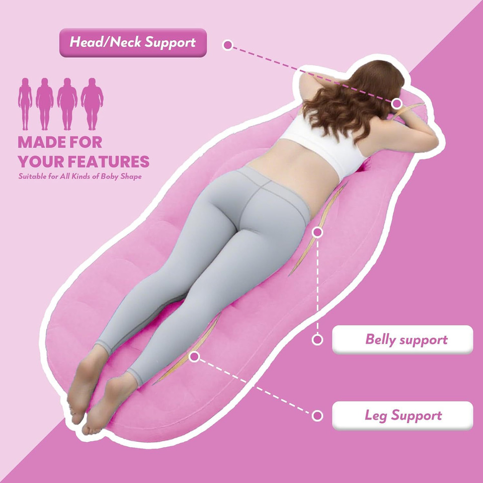 Nadmuchiwana poduszka ciążowa  – Yoga And Fitness Mat recenzja i cena