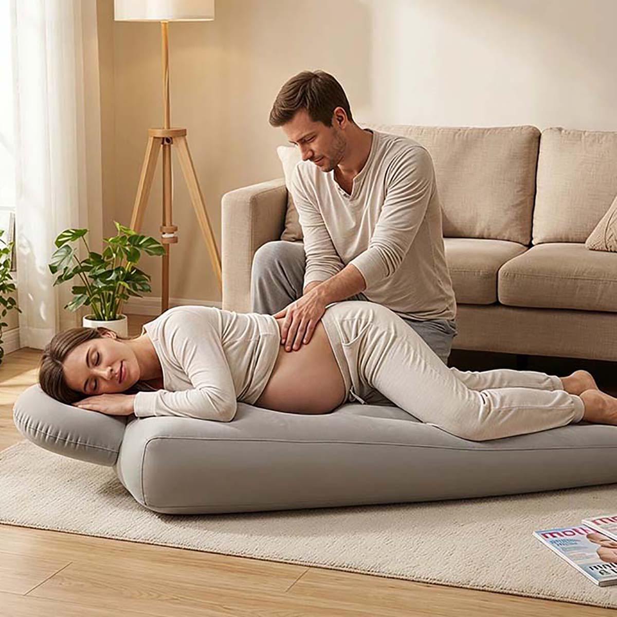 Nadmuchiwana poduszka ciążowa  – Yoga And Fitness Mat recenzja i cena