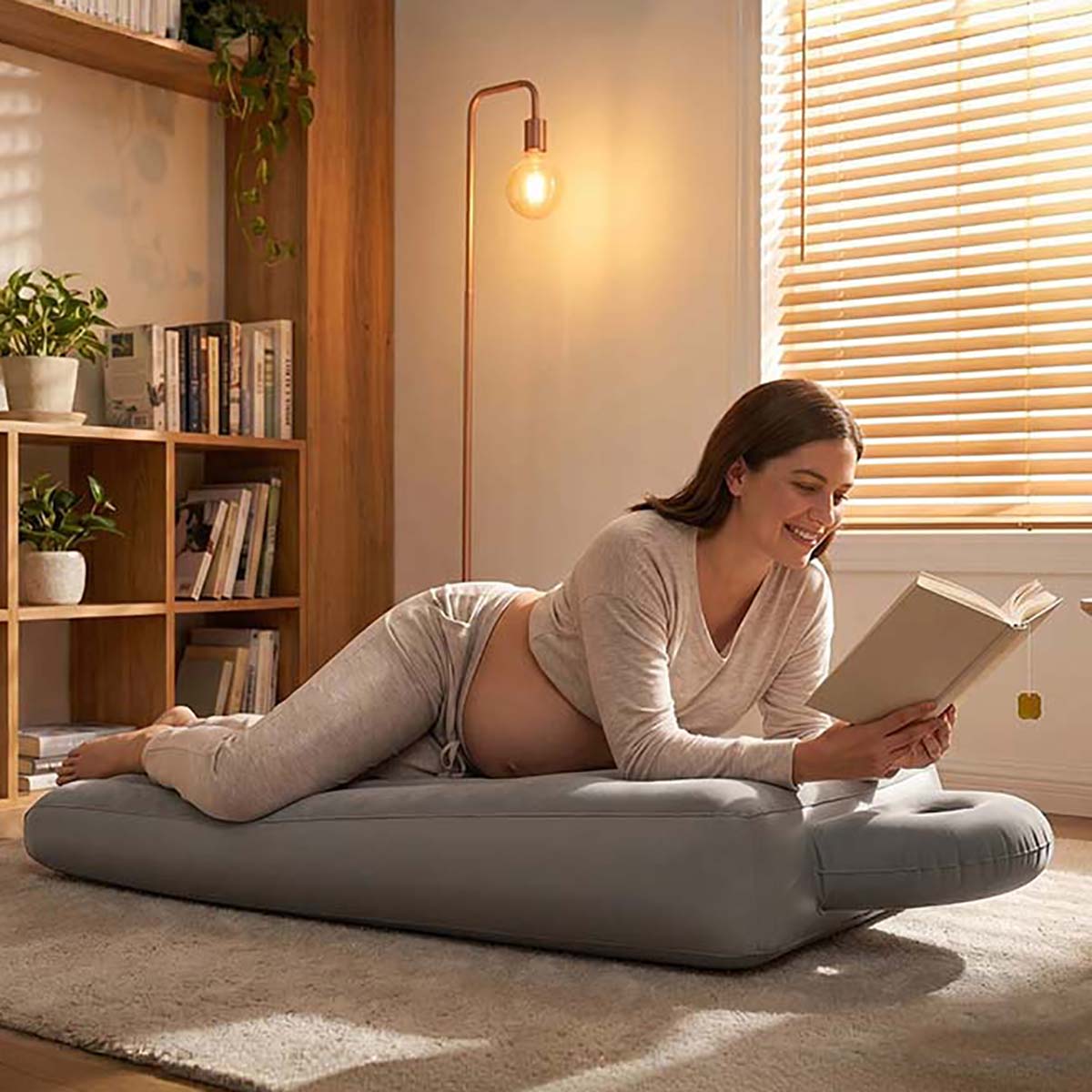 Nadmuchiwana poduszka ciążowa  – Yoga And Fitness Mat recenzja i cena