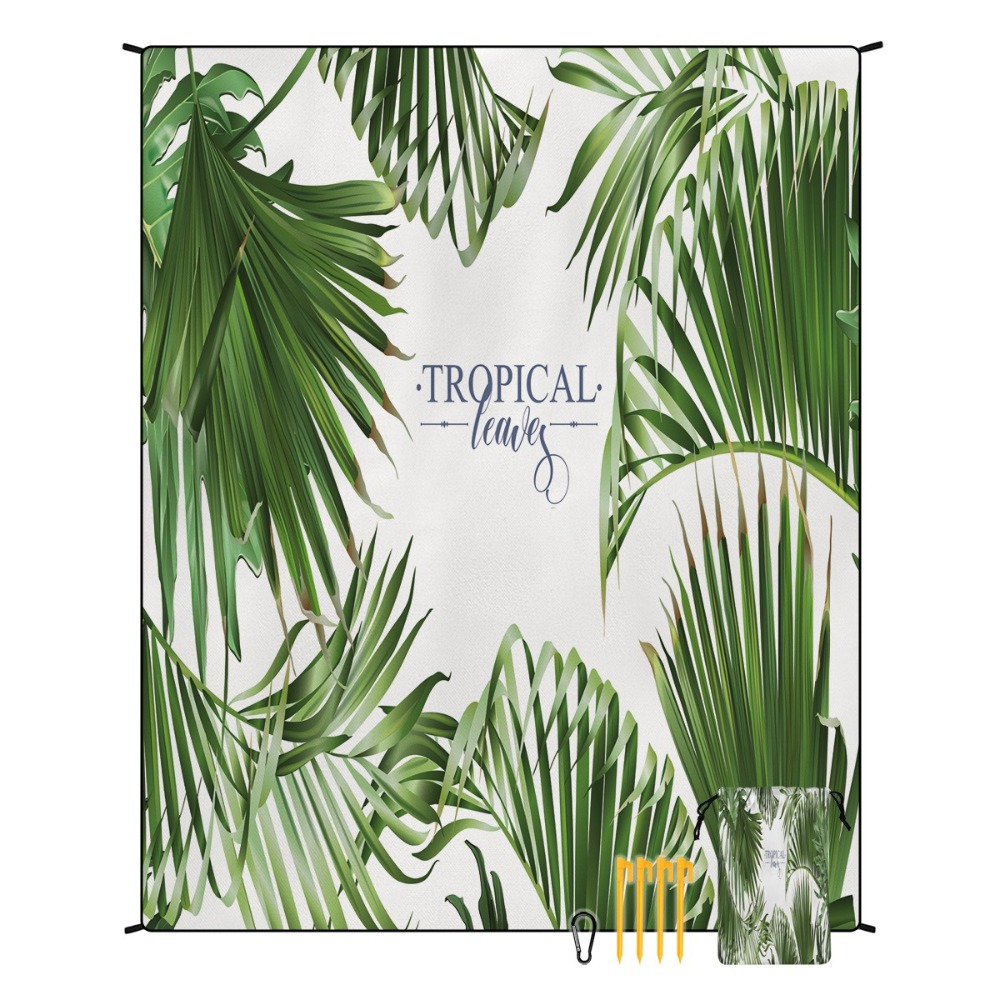Ręcznik plażowy z motywem palm – Yoga And Fitness Mat recenzja i cena